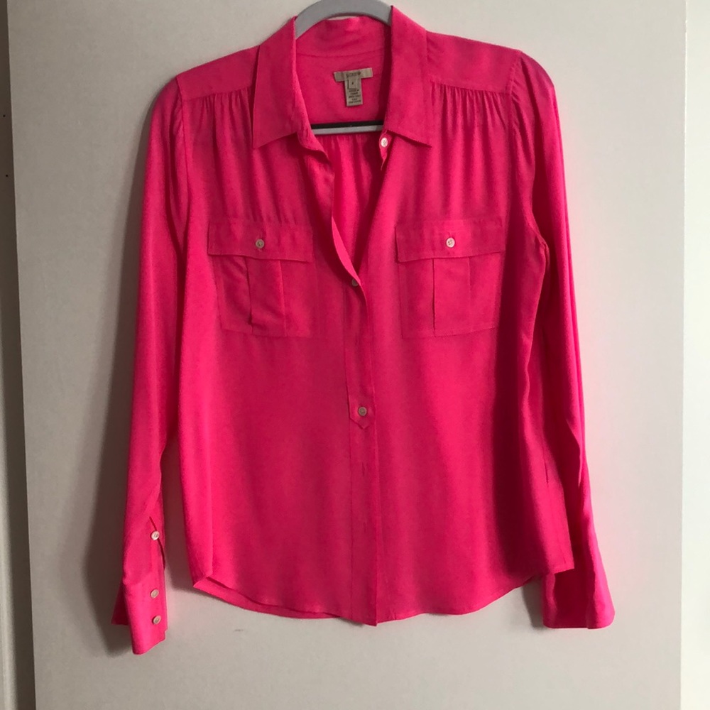 J. Crew 100% silk blouse